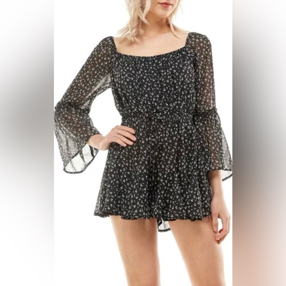 Row A Bohemian Floral Romper